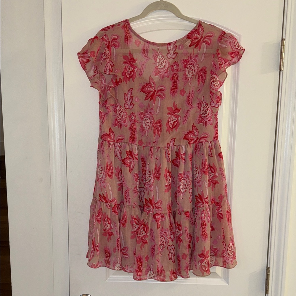 Charming Pink Floral Dress